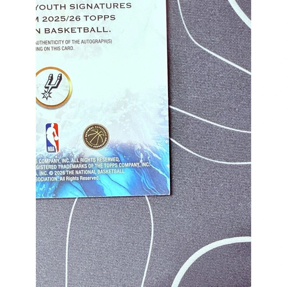 2025-26 Topps Inception Stephon Castle Fountain Of Youth Signatures 02/10 Auto